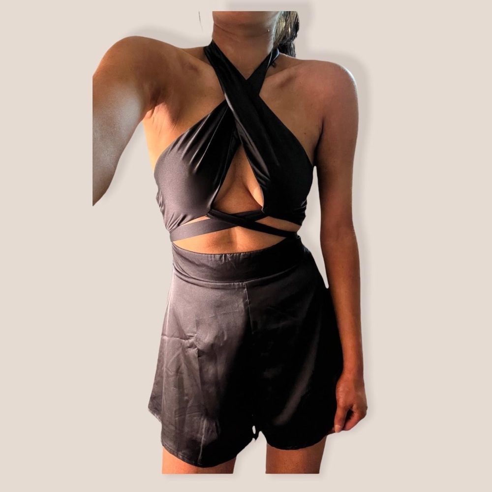 Princess Polly Maliha Romper Black